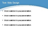 Swoop Simple Light Blue PowerPoint Template text slide design